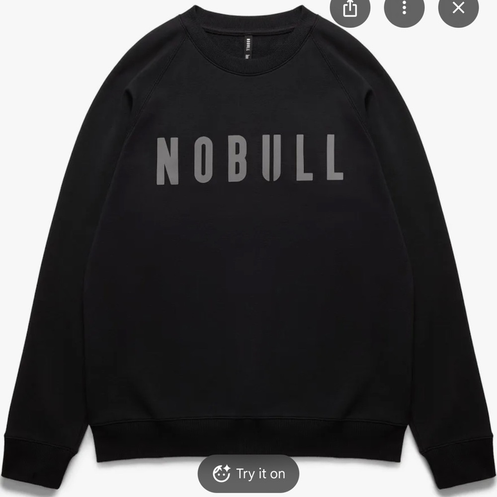 NOBULL Charcoal Gray Crewneck - Size Small